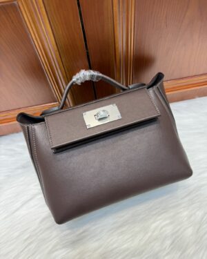 [에르메스] 24/24 Mini 21cm Swift/ Rouge Sellier - Silver