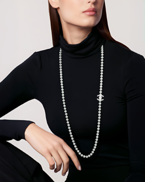 [샤넬] 롱 진주 목걸이