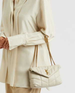 [생로랑] 푸퍼 토이 숄더백 크림 759337