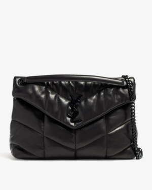 [생로랑] 푸퍼 미디엄 숄더백 블랙 흑장 577475