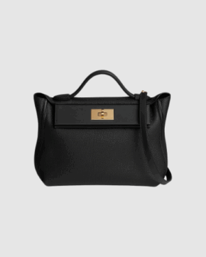 [에르메스] 24/24 29cm Evercolor/Swift/ Noir - Gold