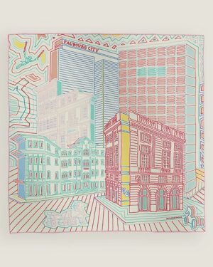 [에르메스] Faubourg City 스카프 90 H984125S (2 COLOR