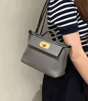 [에르메스] 24/24 Mini 21cm Evercolor/Swift/ Gris Orage - Gold