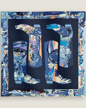 [에르메스] Bottes Story 스카프 90 H004203S (2 COLORS)