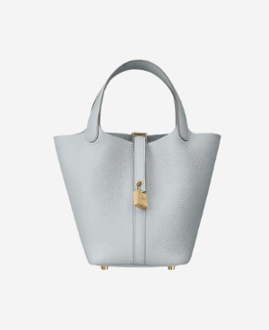 [에르메스] 피코탄 Lock 18cm Clemence/ Bleu Pale