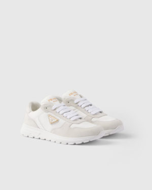 [프라다] 프랙스 2.0 리나일론 및 스웨이드 스니커즈 1E921N