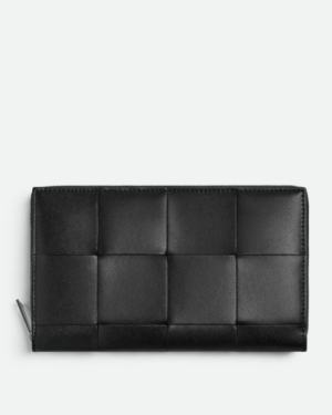 [보테가베네타] 카세트 지퍼-어라운드 장지갑  651368