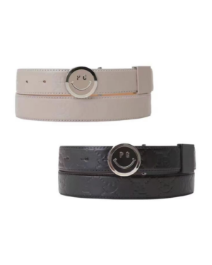 [파리게이츠] 골프 스마일 로고 장식 벨트 (2 COLORS)