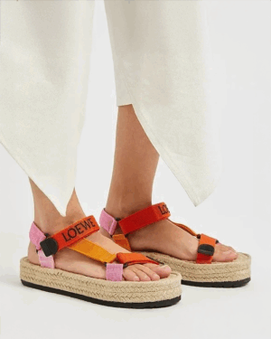 [로에베] Loewe x Paula's Ibiza 로고 에스파드리유 샌들 L616283X16