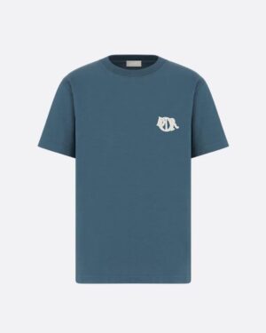 [디올] Dior Charm 티셔츠, 캐주얼 핏 513J696D0554_C580 (2 COLORS)