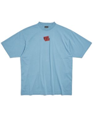 [발렌시아가] 테이프드 발렌시아가 백 미디엄 핏 티셔츠 페이디드 764235TSVG28737 (2 COLORS)