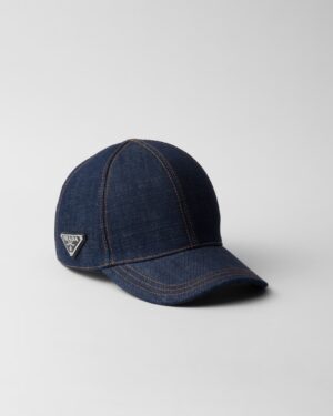 [프라다] 셀비지 데님 베이스볼 캡 2HC274