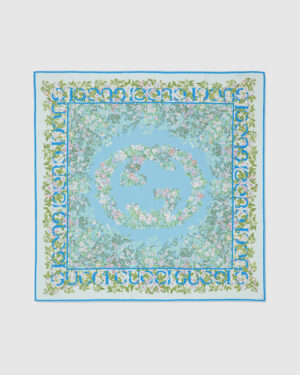 [구찌] 프린트 실크 스카프 783157