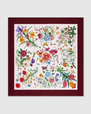 [구찌] 프린트 실크 트윌 스카프 (3 COLORS)