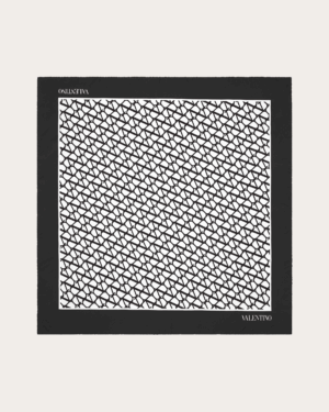 [발렌티노] V 로고 프린트 실크 스카프 (3 COLORS)