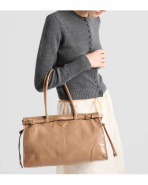 [프라다] 보니 라지 가죽 핸드백 카메오 1BA433