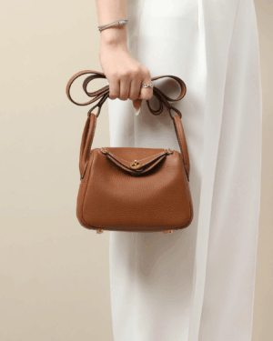 [베트남 출고] 에르메스 린디백 미니(브라운-금장)