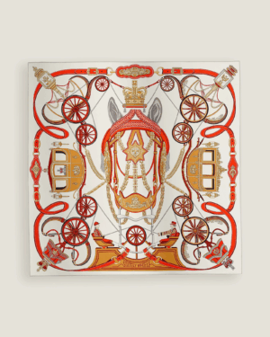 [에르메스] Stately Wheels 스카프 90 H004163S