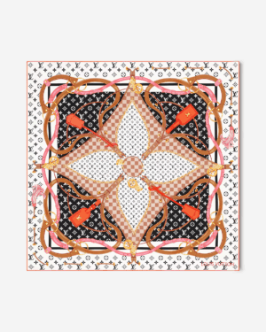 [루이비통] 플라워 앤드 스트랩 스퀘어 90 (3 COLORS)