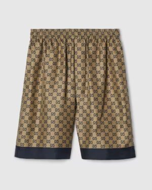 [구찌] 프린트 실크 트윌 반바지 810782 ZASHM 4270