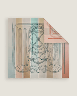 [에르메스] Grand Tralala 더블 페이스 스카프 90 H904208S