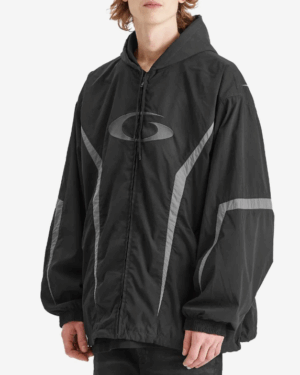 [발렌시아가] 루프 스포츠 아이콘 트랙수트 재킷 블랙/그레이 814393