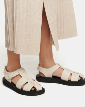 [더 로우] 피셔맨 레더 샌들 P00559555