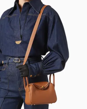 [에르메스] 린디 Mini 19cm Clemence/ Gold - Gold