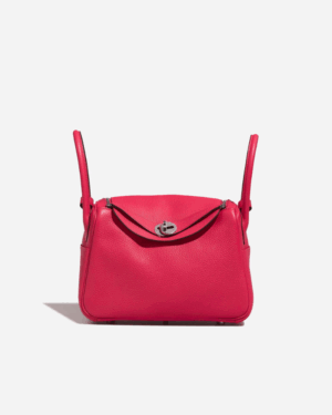 [에르메스] 린디 Mini 19cm Clemence/ Rose Extreme - Silver