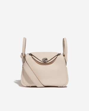 [에르메스] 린디 Mini 19cm Clemence/ Nata - Silver