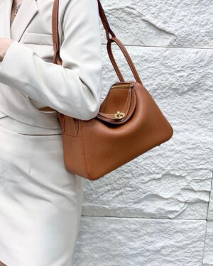 [에르메스] 린디 26cm Clemence/ Gold - Gold