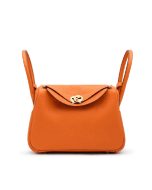 [에르메스] 린디 26cm Clemence/ Orange - Gold