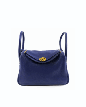 [에르메스] 린디 26cm Clemence/ Bleu Saphir - Gold