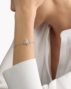 [그라프] 버터플라이 실루엣 다이아몬드 미니 브레이슬릿 RGB466