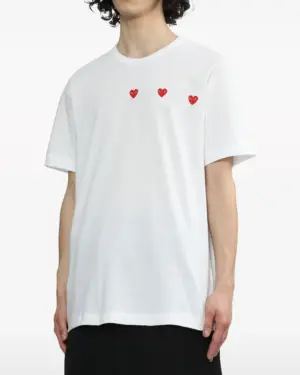 [꼼데가르송] 트리플 레드 하트 반팔티셔츠 AX T337 0513(3 COLORS)