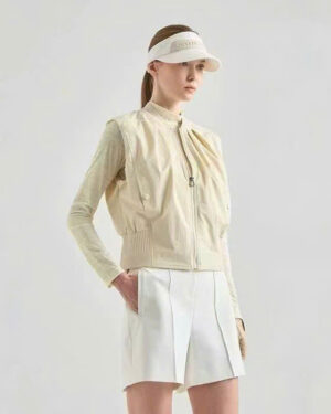 [랑방] 랑방 블랑 집업 클로징 밴딩 베스트