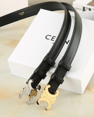 [셀린느] 미디엄 트리옹프 벨트 2.5cm 실버/골드 45AK93A01