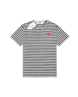 [꼼데가르송] 레드 하트 스트라이프 티셔츠(7 COLORS)