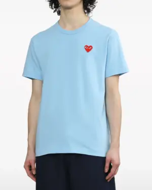 [꼼데가르송] 레드 하트 패치 티셔츠 (3 COLORS)