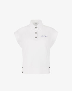 [사우스케이프] 여성 보야주 카라 피케 슬리브리스 티셔츠