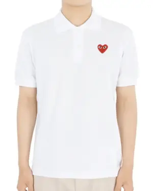 [꼼데가르송] 레드하트 로고 와펜 폴로 티셔츠 AX-T006-051(5 COLORS)
