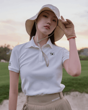 [사우스케이프] 플라워 프린트 폴로 티셔츠 (2 COLORS)