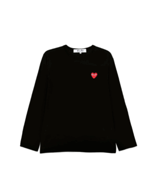 [ 꼼데가르송]하트 로고 긴팔 티셔츠 (3 COLORS)