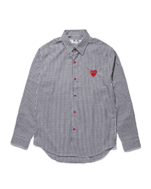 [꼼데가르송] 하트와펜 체크셔츠 긴소매 남녀공용 (3 COLORS)
