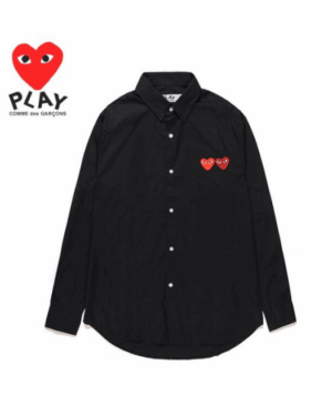 [꼼데가르송] 더블 하트 와펜 셔츠 남녀공용 (3 COLORS)