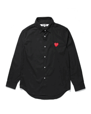 [꼼데가르송]레드 하트 와펜 셔츠 남녀공용 (2 COLORS)
