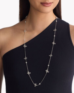 [그라프] 버터플라이 실루엣 다이아몬드 롱 네크리스 RGP749