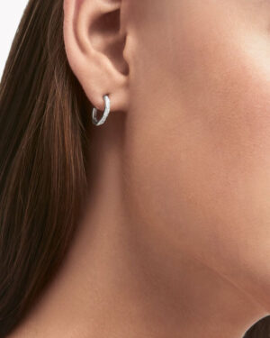 [그라프] 로렌스 그라프 시그니처 파베 다이아몬드 후프 이어링 RGE1584