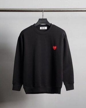 [꼼데가르송]  레드 하트 와펜 맨투맨 (4 COLORS)