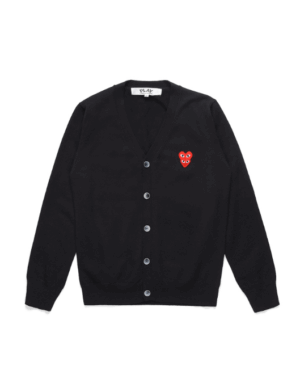 [꼼데가르송]  더블 하트 와펜 울 가디건  (5 COLORS)